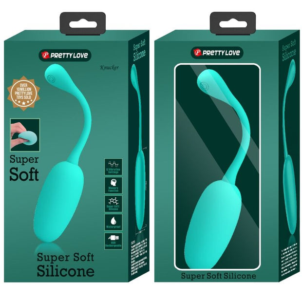 Pretty Love - Knucker Uovo Vibrante Ricaricabile Verde Acqua