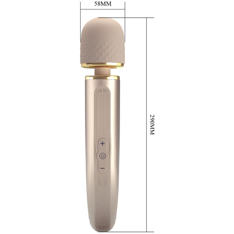 Intense Massaggiatore Wand 7 Modalità Vibranti Champagne Premium - immagine 7