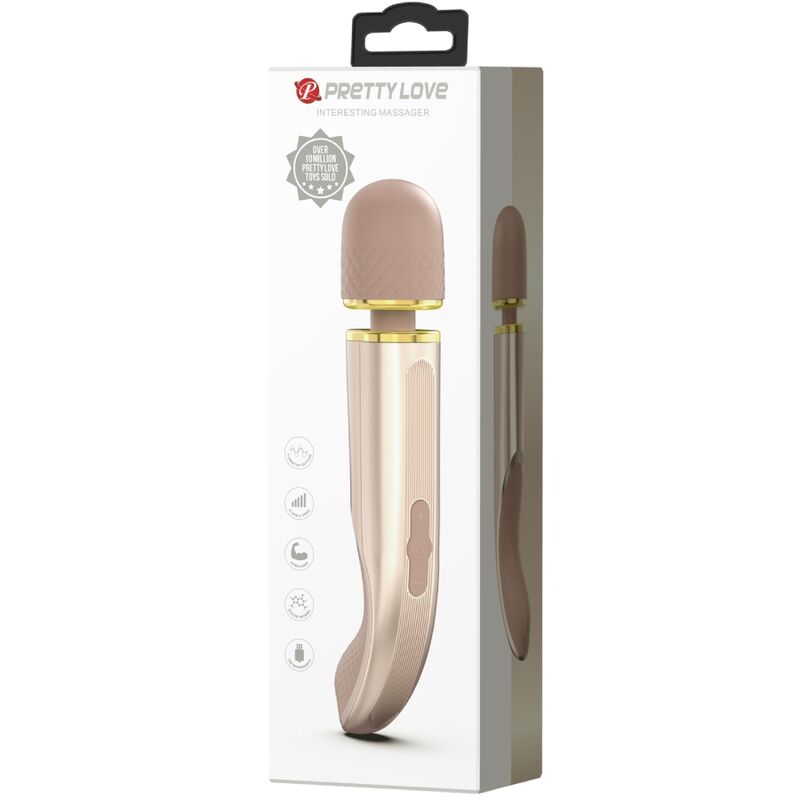 Intense Massaggiatore Wand 7 Modalità Vibranti Champagne Premium - immagine 10