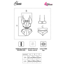 LIVCO CORSETTI FASHION - HAWAIN LC 90665 BODY NERO L/XL