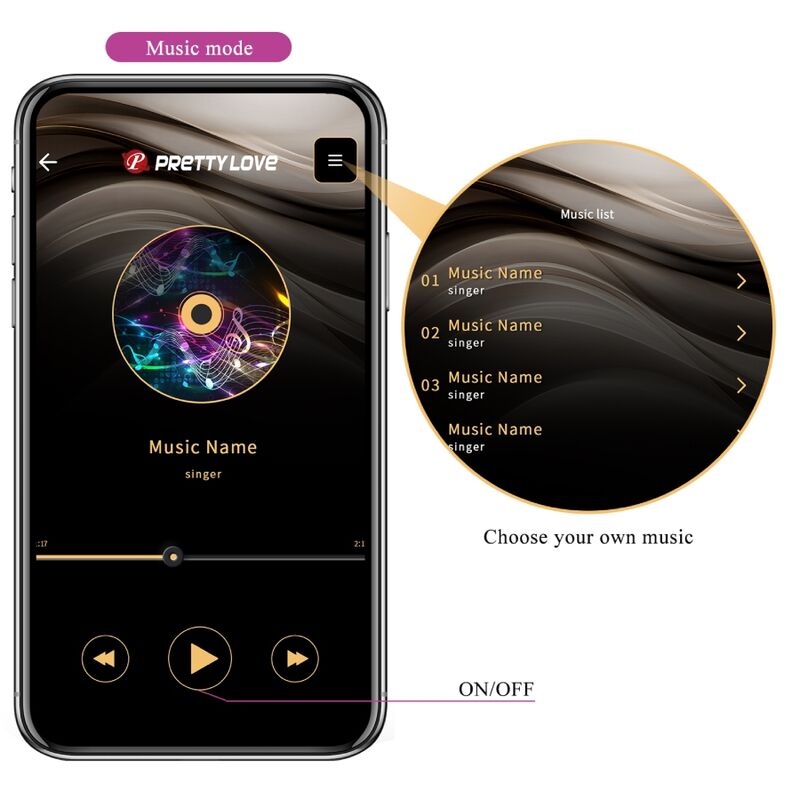 Pretty Love - Vibratore Jayleen Con App E Telecomando Viola