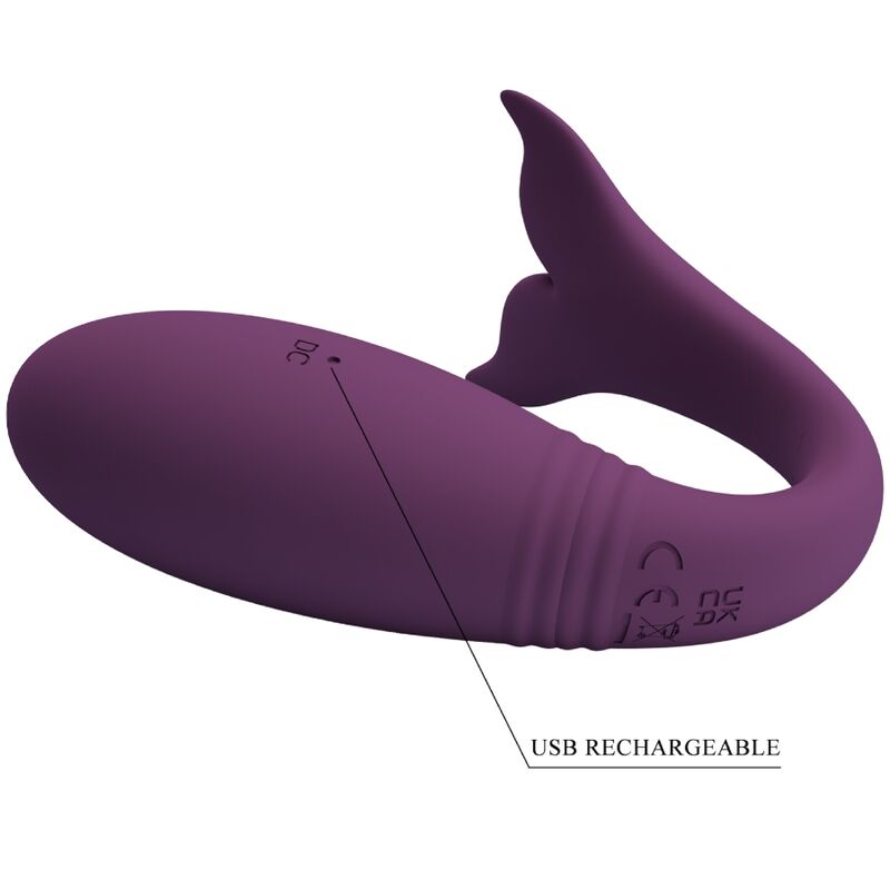 Pretty Love - Vibratore Jayleen Con App E Telecomando Viola