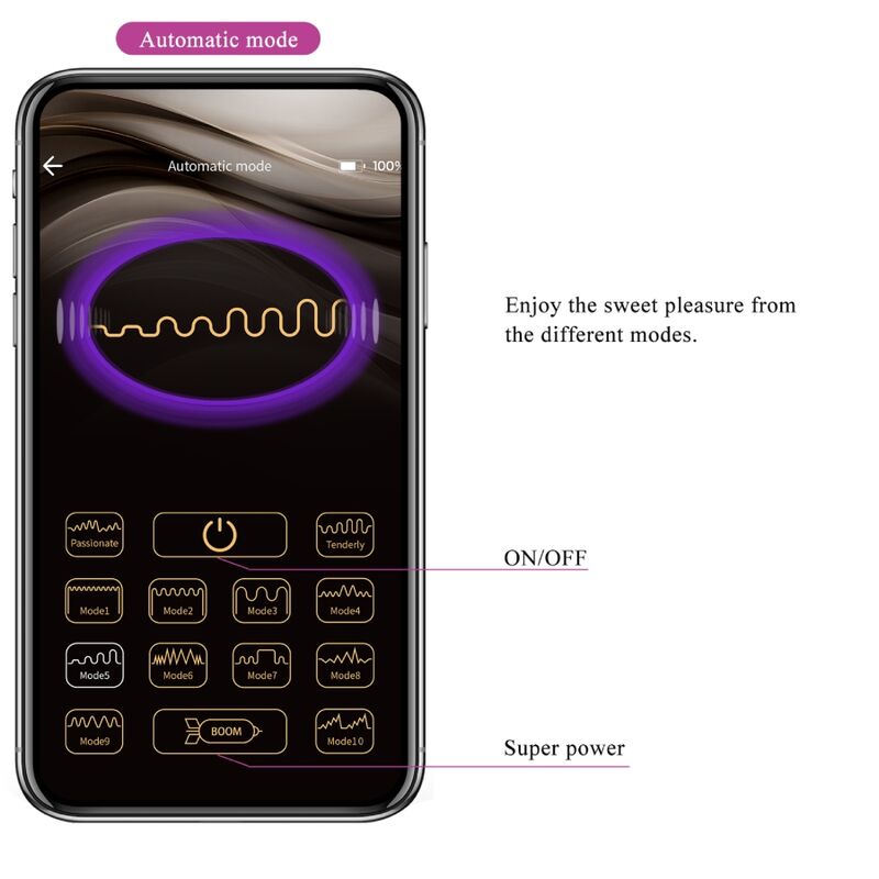 App Series Jayleen Stimolatore Premium con Telecomando Viola - immagine 17