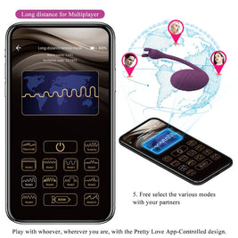 Pretty Love - Vibratore Catalina Con App E Telecomando Viola