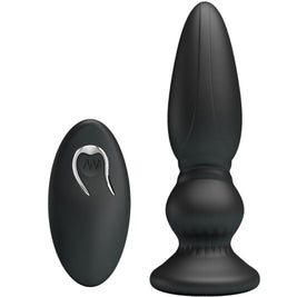 Mr Play - Potente Vibratore Con Telecomando Plug Anale Nero