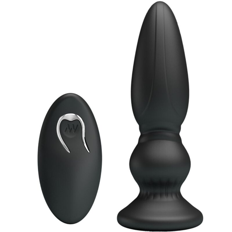 Mr Play - Potente Vibratore Con Telecomando Plug Anale Nero