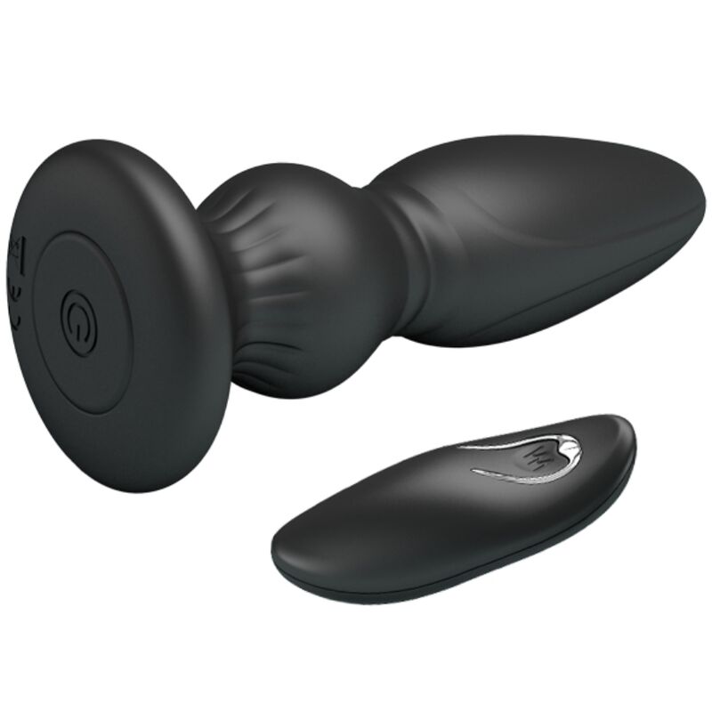 Mr Play - Potente Vibratore Con Telecomando Plug Anale Nero