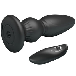 Mr Play - Potente Vibratore Con Telecomando Plug Anale Nero