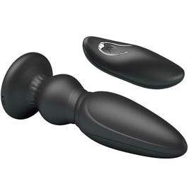 Mr Play - Potente Vibratore Con Telecomando Plug Anale Nero