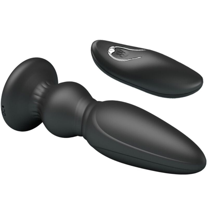 Mr Play - Potente Vibratore Con Telecomando Plug Anale Nero