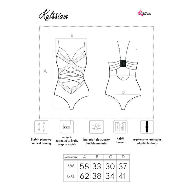 Livco Corsetti Fashion - Kylssiam Lc 90613 Body Negro