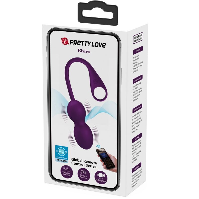 Pretty Love - Elvira Palline Di Kegel App Telecomando Viola