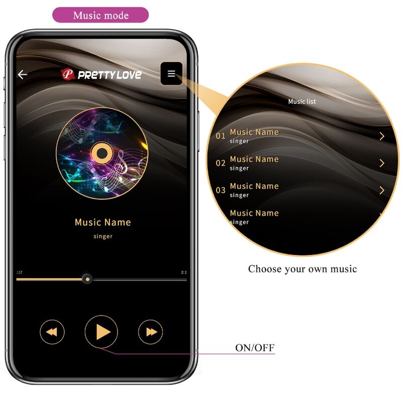 Pretty Love - Elvira Palline Di Kegel App Telecomando Viola