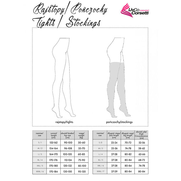 LIVCO CORSETTI FASHION - CALZE MIRANEIT LC XG021 NERO TAGLIA UNICA