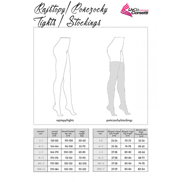 LIVCO CORSETTI FASHION - CALZE MONIKONI XG054 NERO TAGLIA UNICA