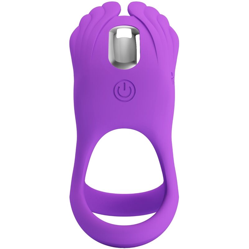 Pretty Love - Silas Anello Per Pene Vibrante 7 Vibrazioni In Silicone Viola