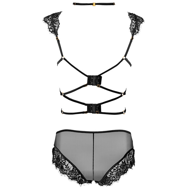 Livco Corsetti Fashion - Palmenom Lc 90614 Sujetador + Panty Negro