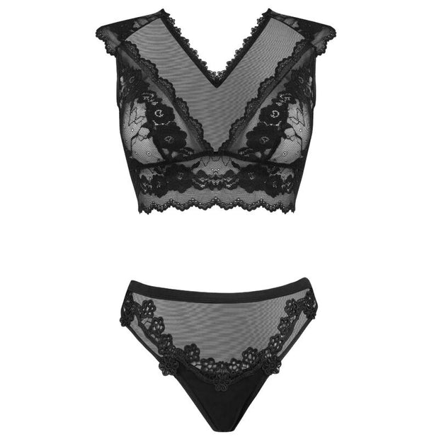 Livco Corsetti Fashion - Timosan Lc 90631 Sujetador + Panty Negro