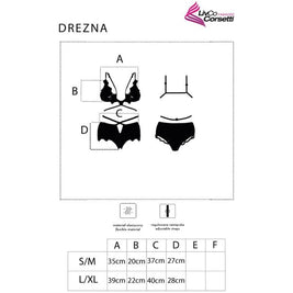 Livco Corsetti Fashion - Drezna Lc 90733 Sujetador + Panty Negro