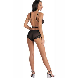 Livco Corsetti Fashion - Drezna Lc 90733 Sujetador + Panty Negro