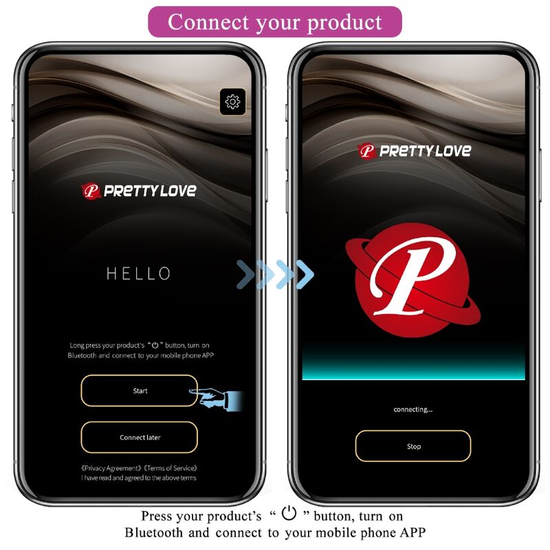 Pretty Love Billy Vibratore Smart con APP e Telecomando Viola - immagine 12