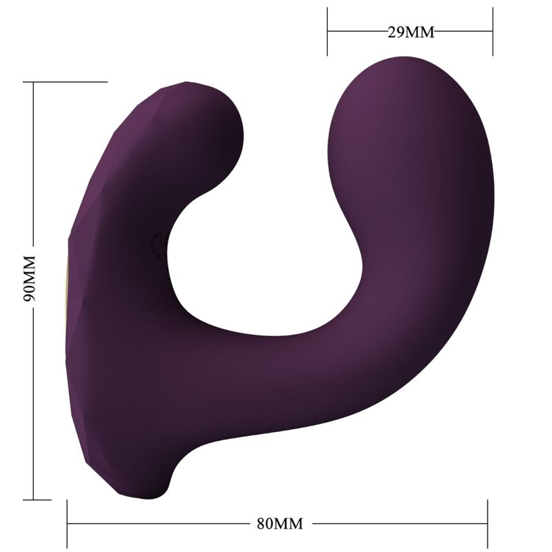 Pretty Love Billy Vibratore Smart con APP e Telecomando Viola - immagine 4