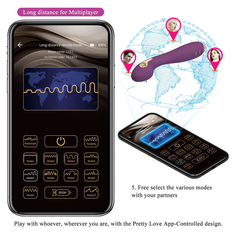 Pretty Love Hector Vibratore con App Control e Elettrostimolazione - immagine 12