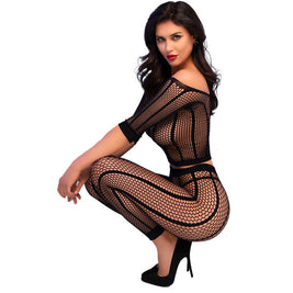 Chilirose - Cr 4647 Top E Leggins Nero S/M