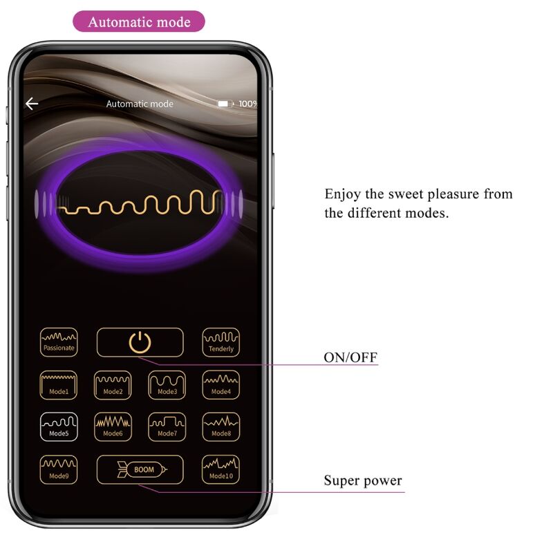 Pretty Love Doreen Ovulo Vibrante Smart con APP Viola - immagine 15
