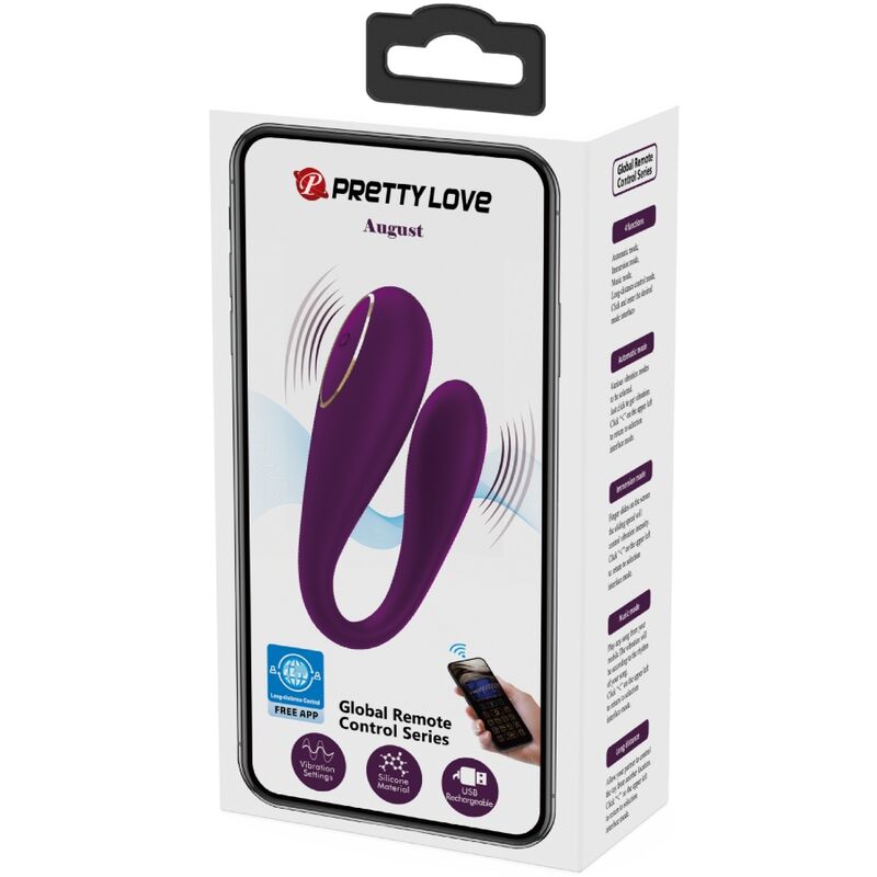 Pretty Love - Vibratore Globale Doppio Piacere August Remote