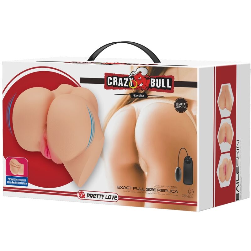 Crazy Bull - Vibratore Emilia Con Vagina E Ano Realistico