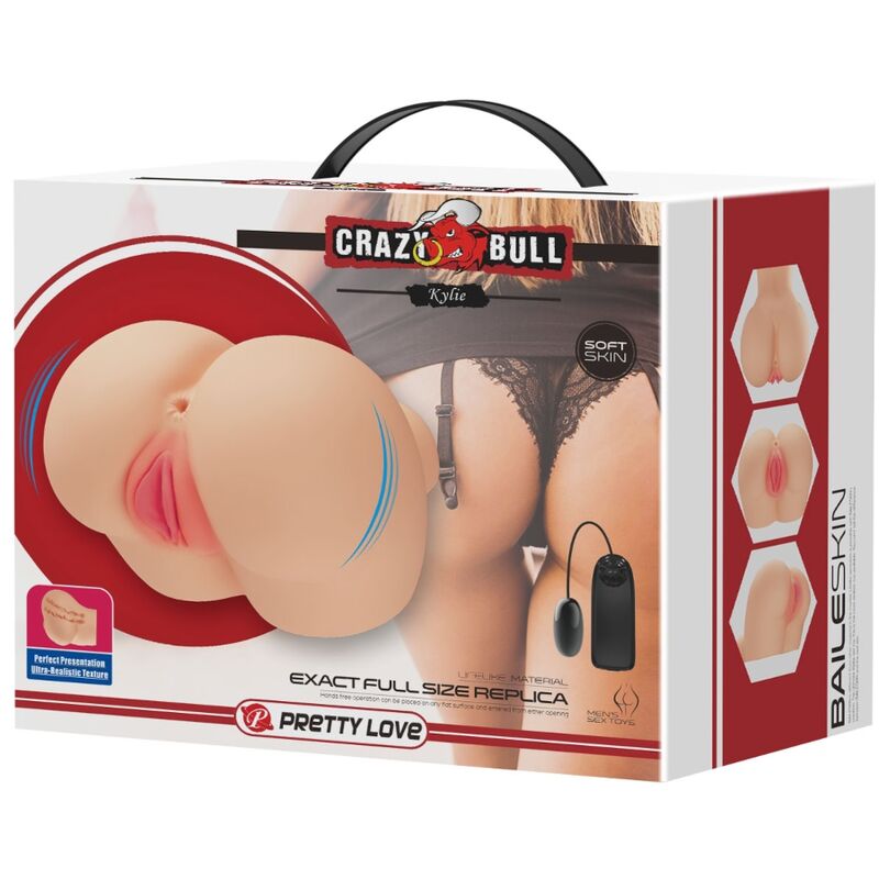 Crazy Bull - Vibratore Kylie Con Vagina E Ano Realistico