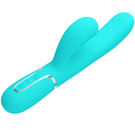 Pretty Love - Perlita Vibratore Multifunzione 3 In 1 Punto G Verde Acqua