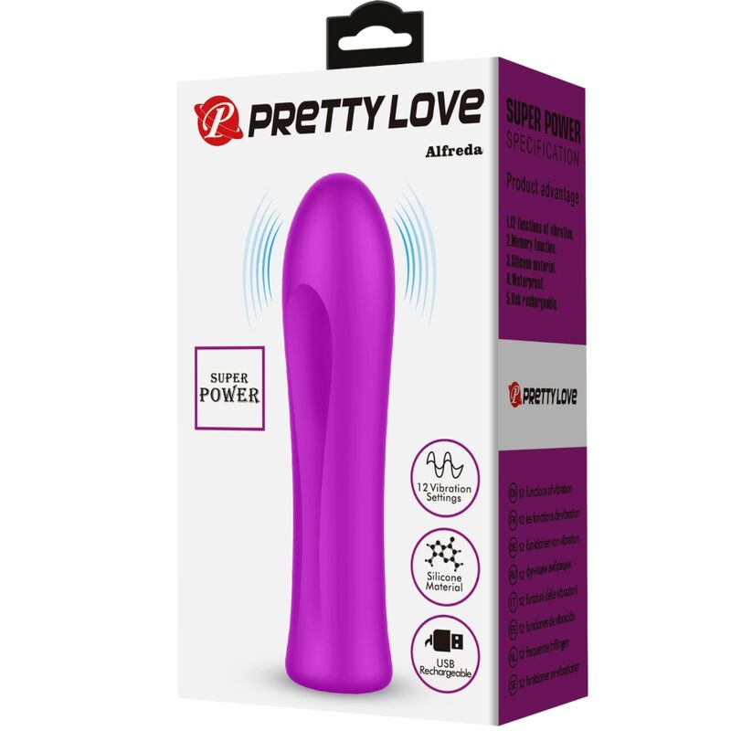 Pretty Love Alfreda Viola Mini Vibratore Super Power in Silicone - immagine 8