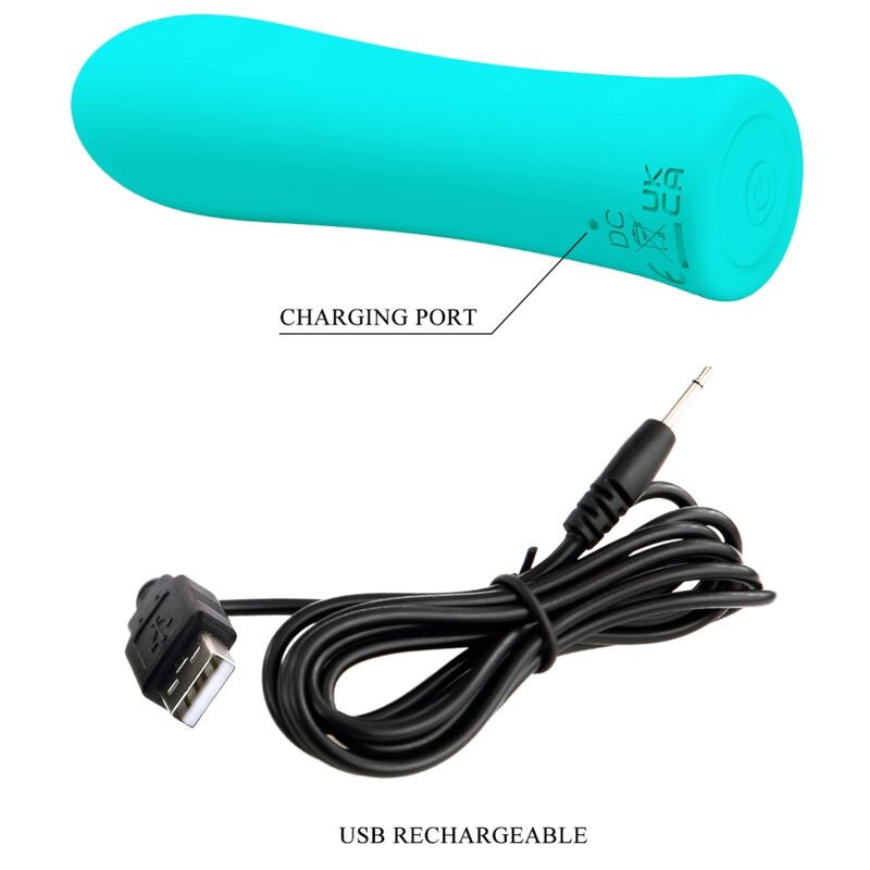 Pretty Love Alfreda Mini Vibratore Ricaricabile Verde Acqua - immagine 7