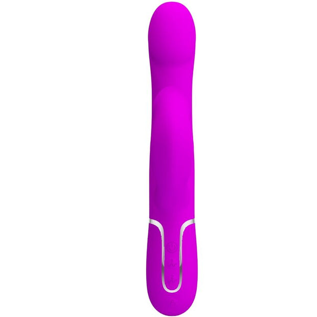 Intense Perle Vibratore Rabbit in Silicone Body-Safe Viola - immagine 2