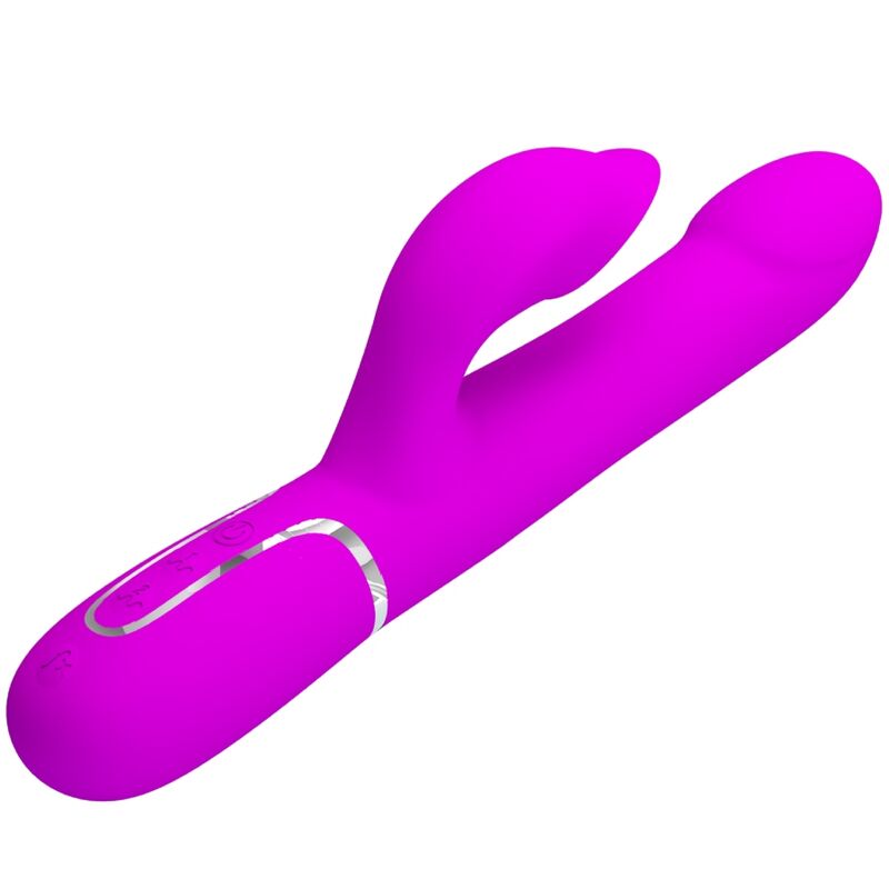 Intense Perle Vibratore Rabbit in Silicone Body-Safe Viola - immagine 3