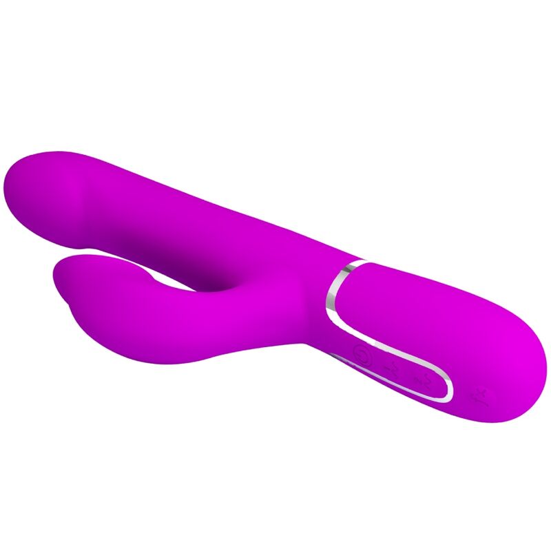 Intense Perle Vibratore Rabbit in Silicone Body-Safe Viola - immagine 6