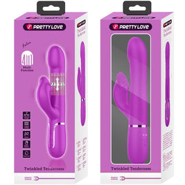 Intense Perle Vibratore Rabbit in Silicone Body-Safe Viola - immagine 10