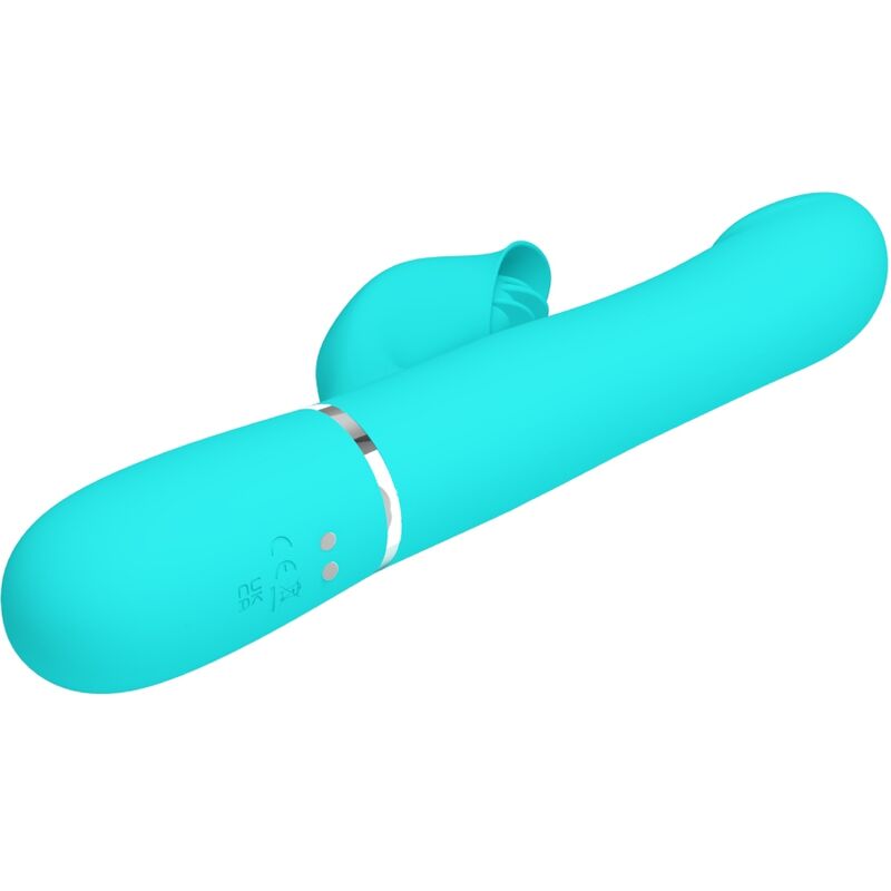 Intense Perle Vibranti Rabbit Verde Acqua Body-Safe Premium - immagine 5