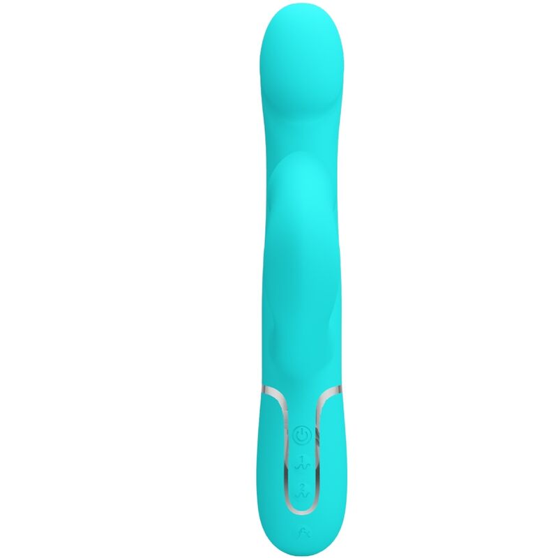 Intense Perle Vibranti Rabbit Verde Acqua Body-Safe Premium - immagine 2