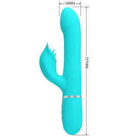Intense Perle Vibranti Rabbit Verde Acqua Body-Safe Premium - immagine 7