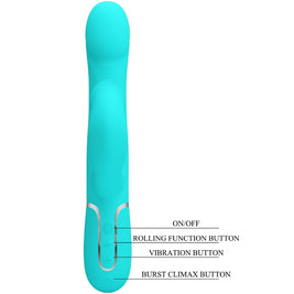 Intense Perle Vibranti Rabbit Verde Acqua Body-Safe Premium - immagine 8