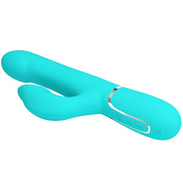 Intense Perle Vibranti Rabbit Verde Acqua Body-Safe Premium - immagine 6
