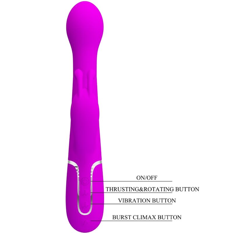 Intense Dejon Rabbit Vibratore 3 in 1 Viola Premium - immagine 9