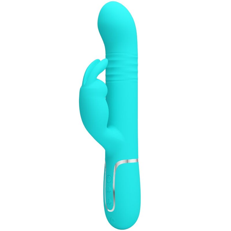 Intense Perle Vibratore Rabbit in Silicone Verde Acqua