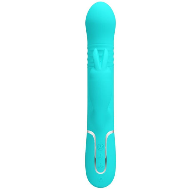 Intense Perle Vibratore Rabbit in Silicone Verde Acqua - immagine 2