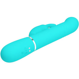 Intense Perle Vibratore Rabbit in Silicone Verde Acqua - immagine 5