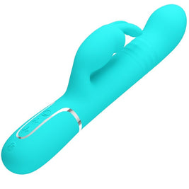 Intense Perle Vibratore Rabbit in Silicone Verde Acqua - immagine 4