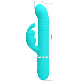 Intense Perle Vibratore Rabbit in Silicone Verde Acqua - immagine 7